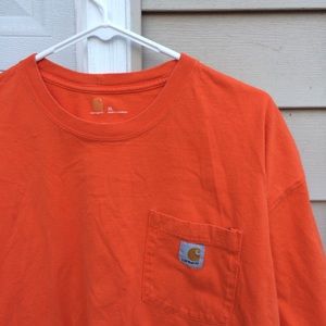 Carhartt vintage Orange short sleeved shirt